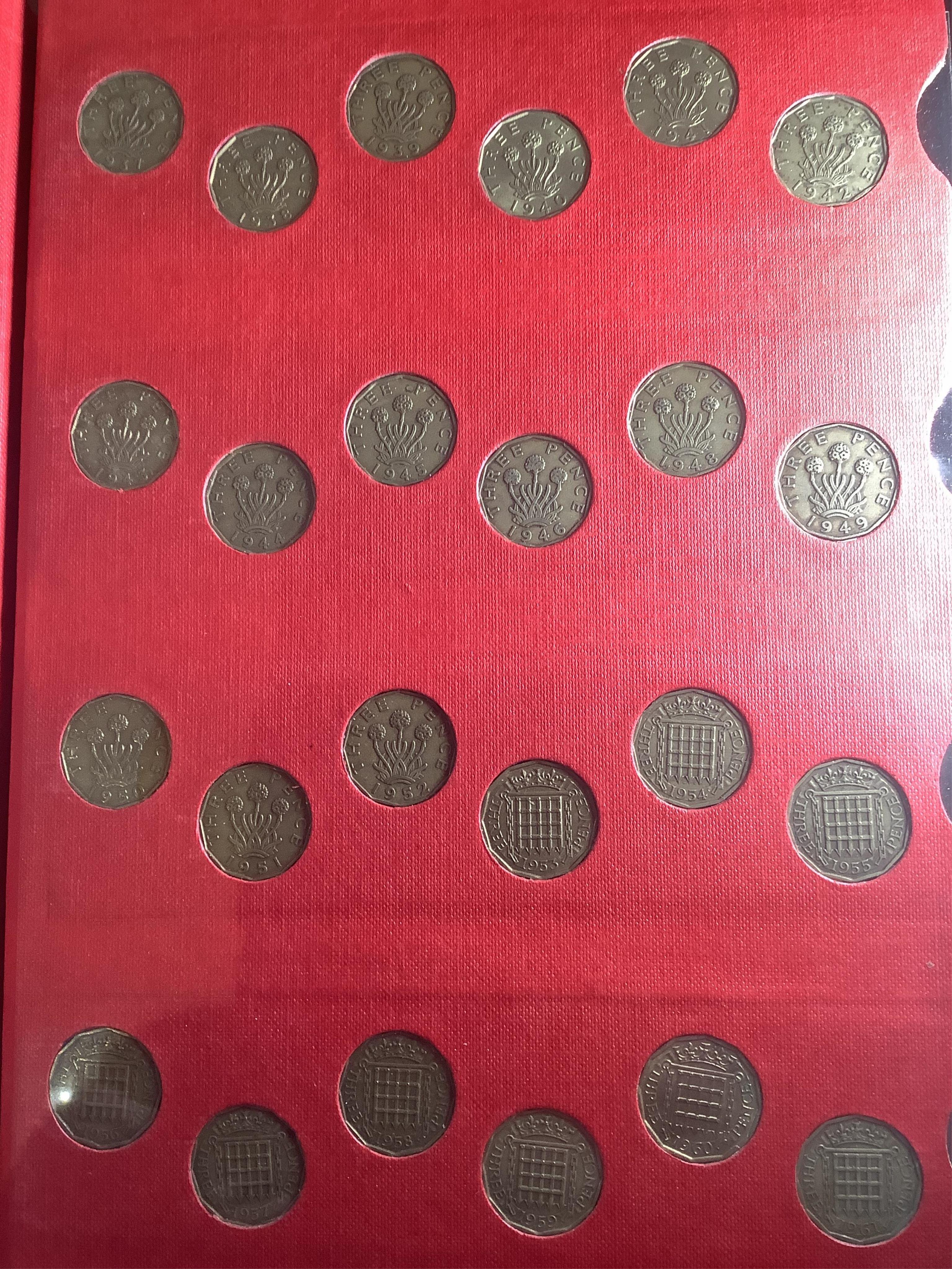 John Hill Collection., British coins, George V to Elizabeth II, eighteen bronze pennies, EF to UNC, some with lustre, Victoria, incomplete date set of bronze half pennies and farthings, 1860-1901, various grades, George